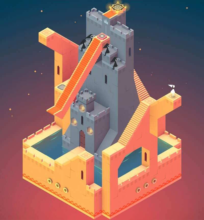 A sample level from Monument Valley. Image via Polygon.